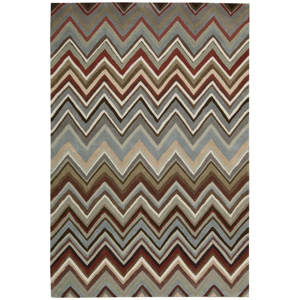 Nourison CON23 Contour 7 Ft.3 In. x 9 Ft.3 In. Indoor/Outdoor Rectangle Rug in  Multicolor